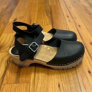 MIA Sofia Clogs Ankle Strap Black